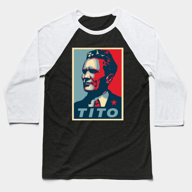 Tito Baseball T-Shirt by dan89